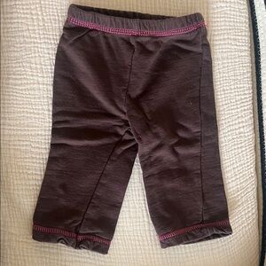 Carter's Brown Baby Pants with Pink Accents